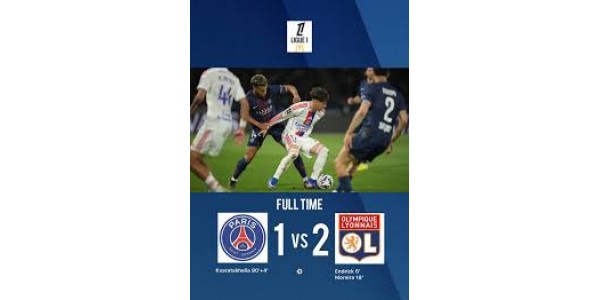 Paris Saint-Germain 1-2 Olympique Lyon
